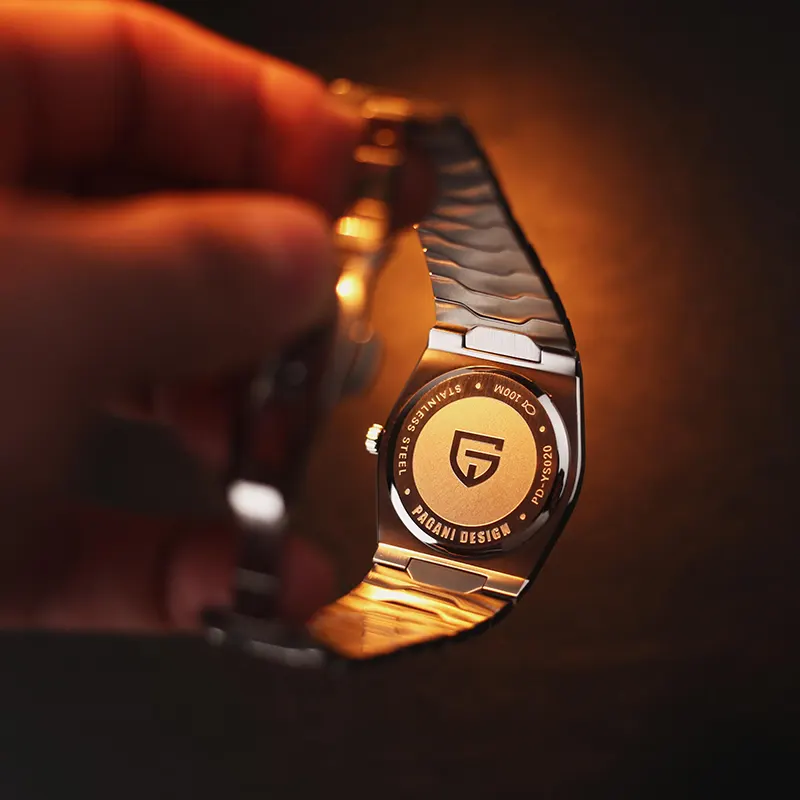 Pagani Design Super Thin Gold-tone Dial Men's Watch- PD-YS020